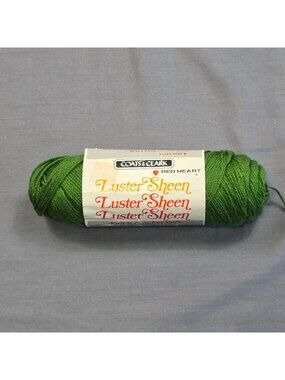 Coats & Clark Luster Sheen Knit & Crochet Yarn Pine Green 2 Oz Acrylic Fiber